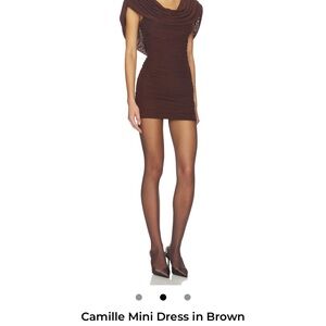 Elegant Brown Mini Dress